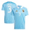 Jalkapallo Peliasut Belgia Theate 3 Vieras Pelipaita Euro 2024 Lyhythihainen
